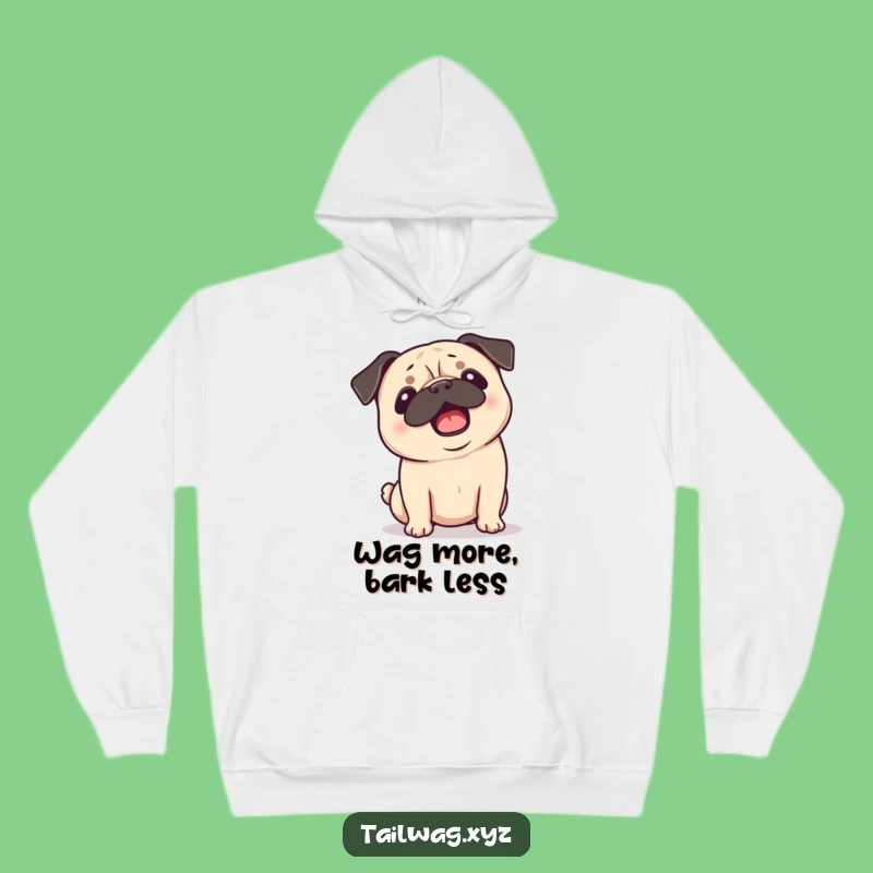 Funny Pug Hoodie: Cozy Playful Dog Ears Flopping Sweatshirt Gift