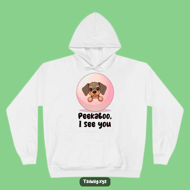 Funny Dachshund Hoodie: Mischievous Pup Ball Pullover Gift