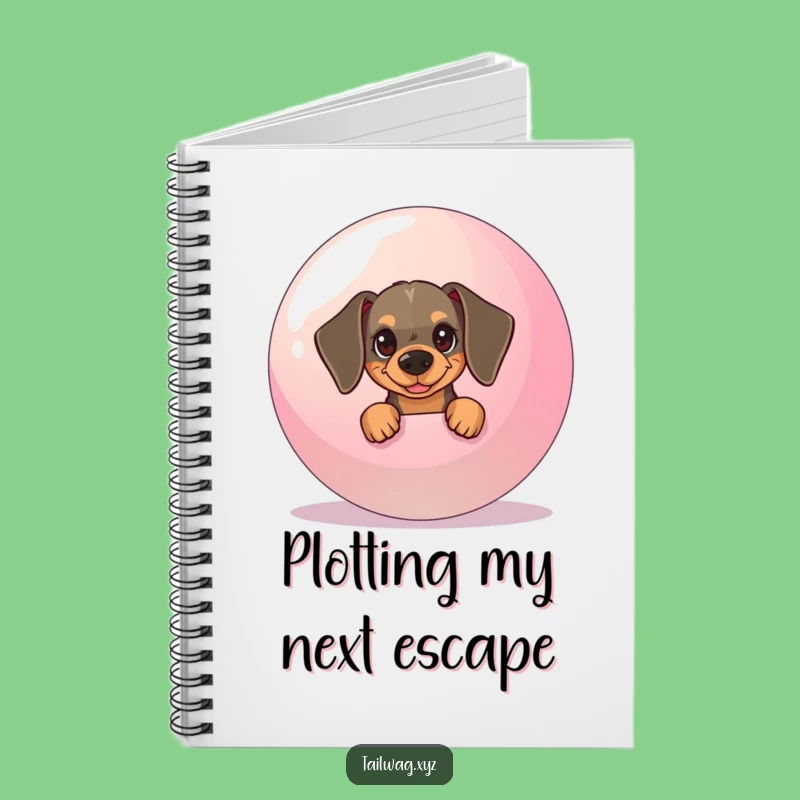 Funny Dachshund Notebook: Mischievous Pup Ball Journal Gift